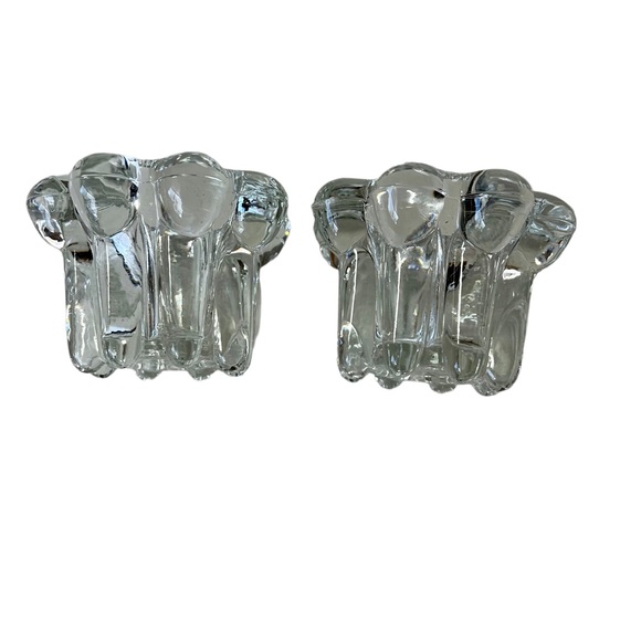 VTG Crystal 2 Pc. Candle Holder Set For Votive and Tapered Candles - Picture 9 of 13